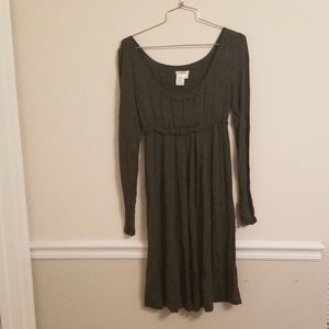 Long Sleeved Grey Dress
